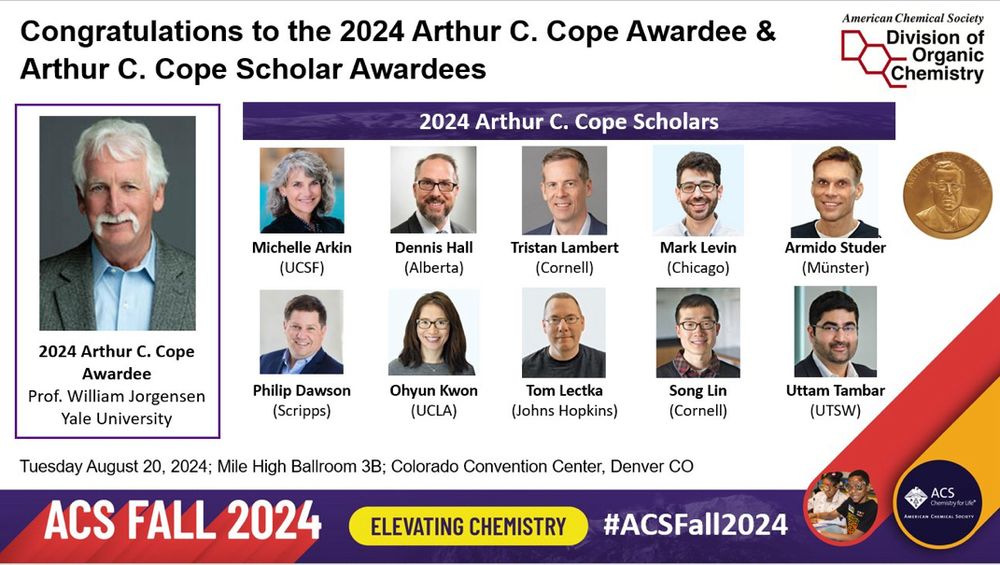 Slide showing images of the Cope and Cope scholar awardees