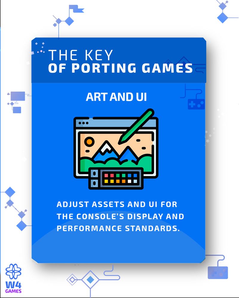 Adjust assets and ui for the console's display and performance standards