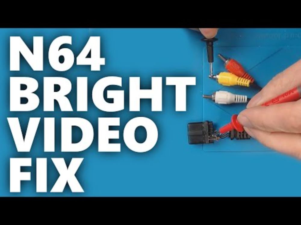 N64 Too Bright on your old TV?  | 75 ohm Resistor mod for PAL TVs
