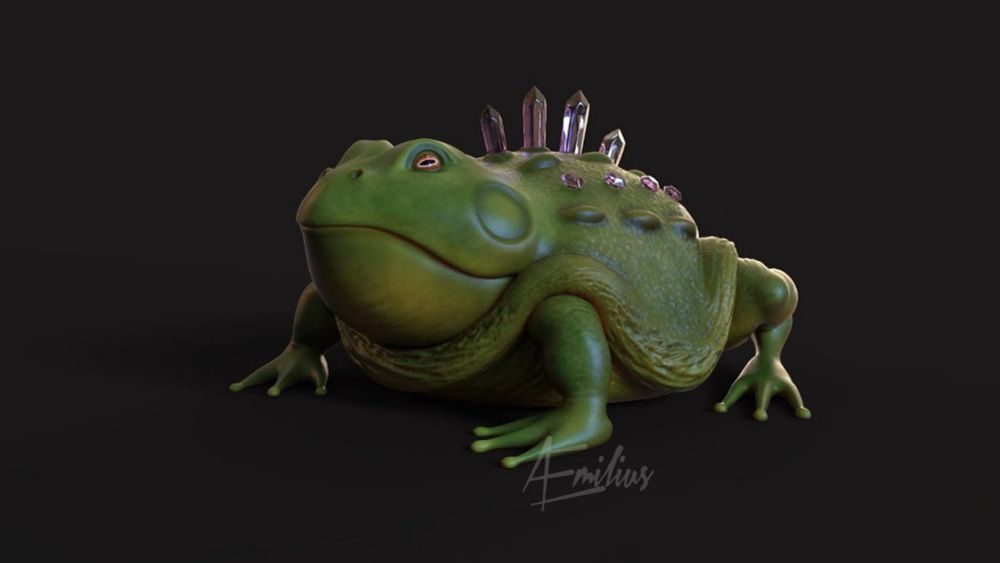 Lorcan 🐸 (OC) turntable animation