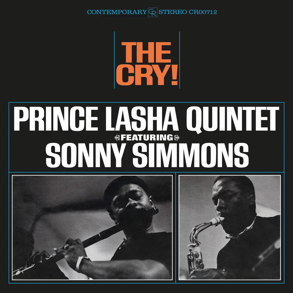 Album cover of “The Cry” by Prince Lasha Quintet with Sonny Simmons.