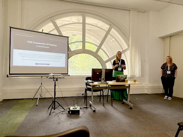 Barb Thees, OEN Director of Community Engagement, spoke at #OER25.