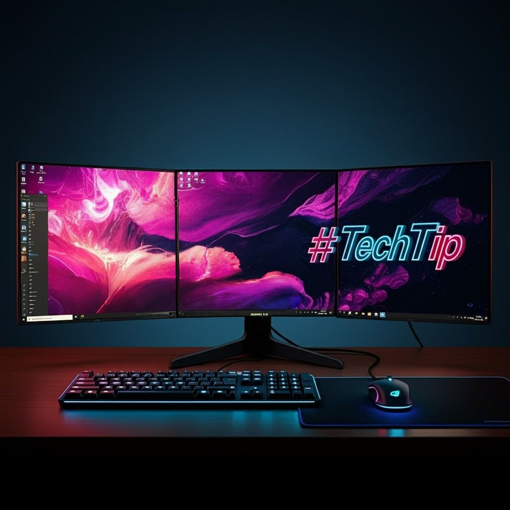 Image of multi-monitor setup running Windows 11 demonstrating video restored by using tech tip in the attached post.