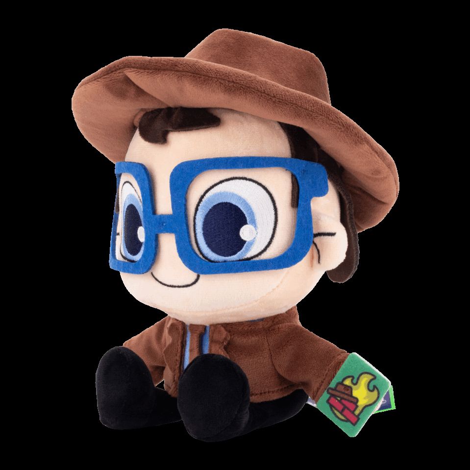 A animated image of the Linkara Makeship plushie spinning clockwise