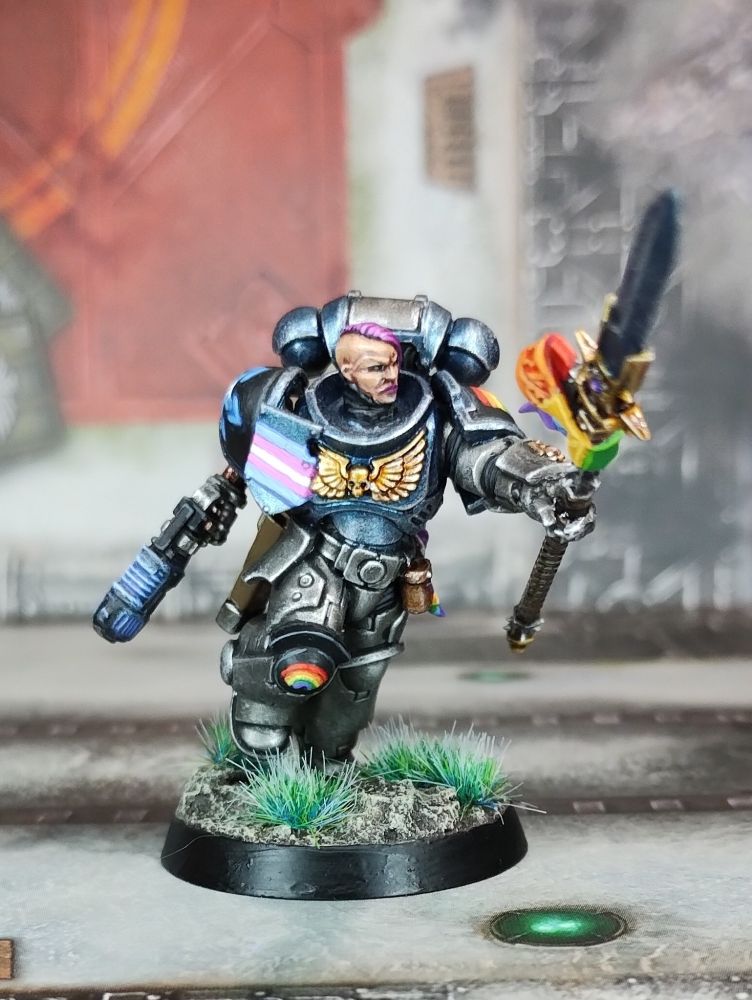 Trans femme space marine sergeant 