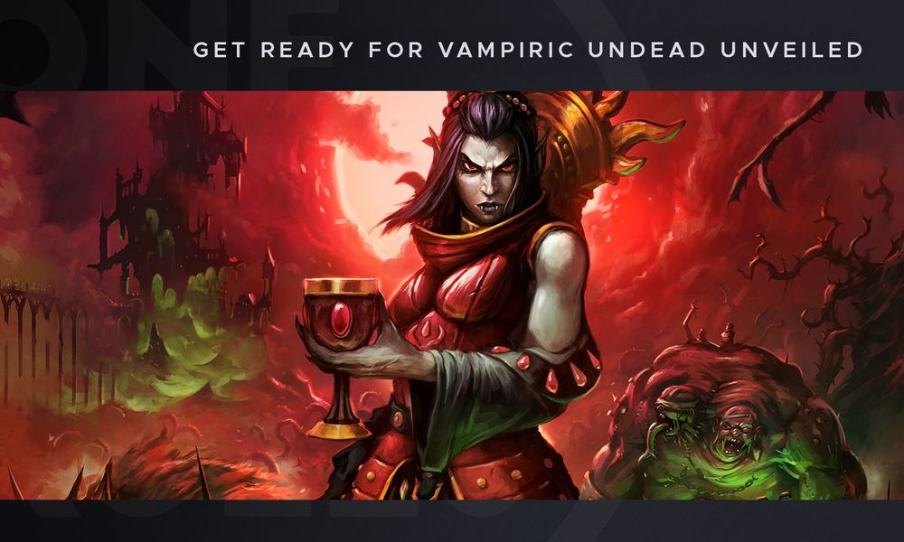 One Page Rules undead faction announcement banner. 