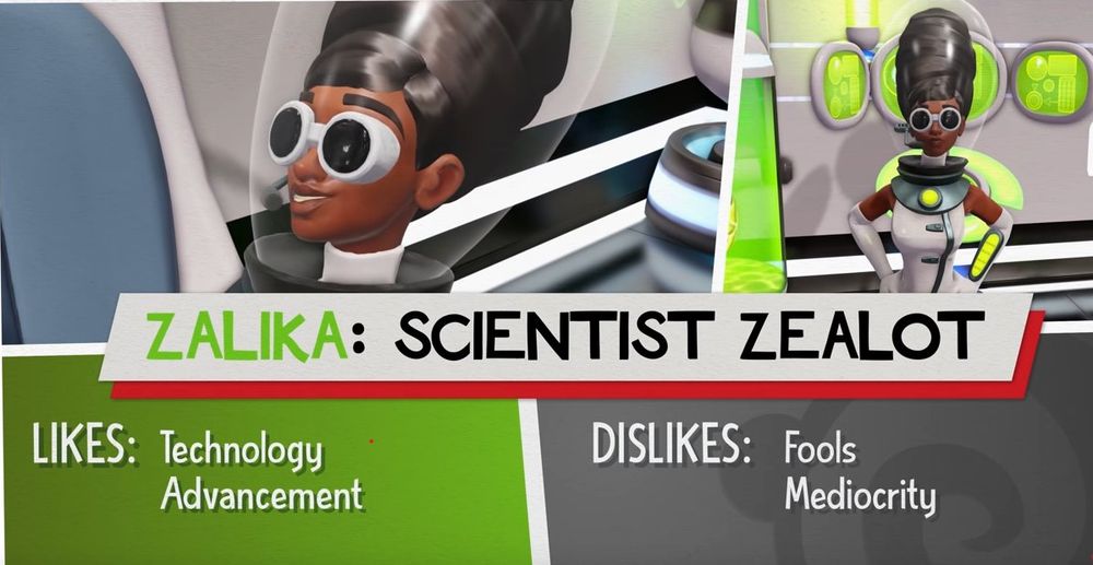 Image of Zalika, from the Evil Genius 2 Games.