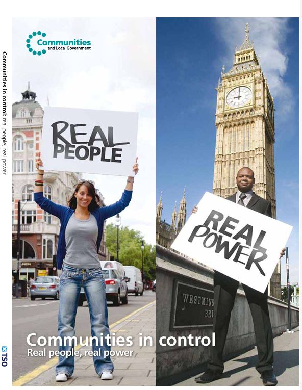 Title page of the 2007 UK Government White Paper, "Communities in control"