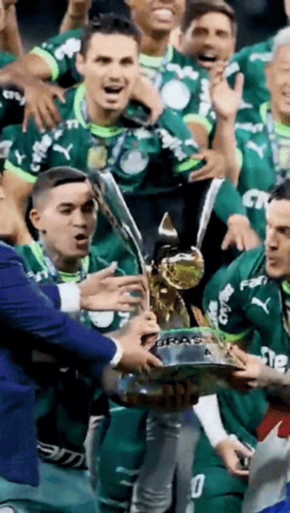 a group of soccer players are holding a trophy that says braz