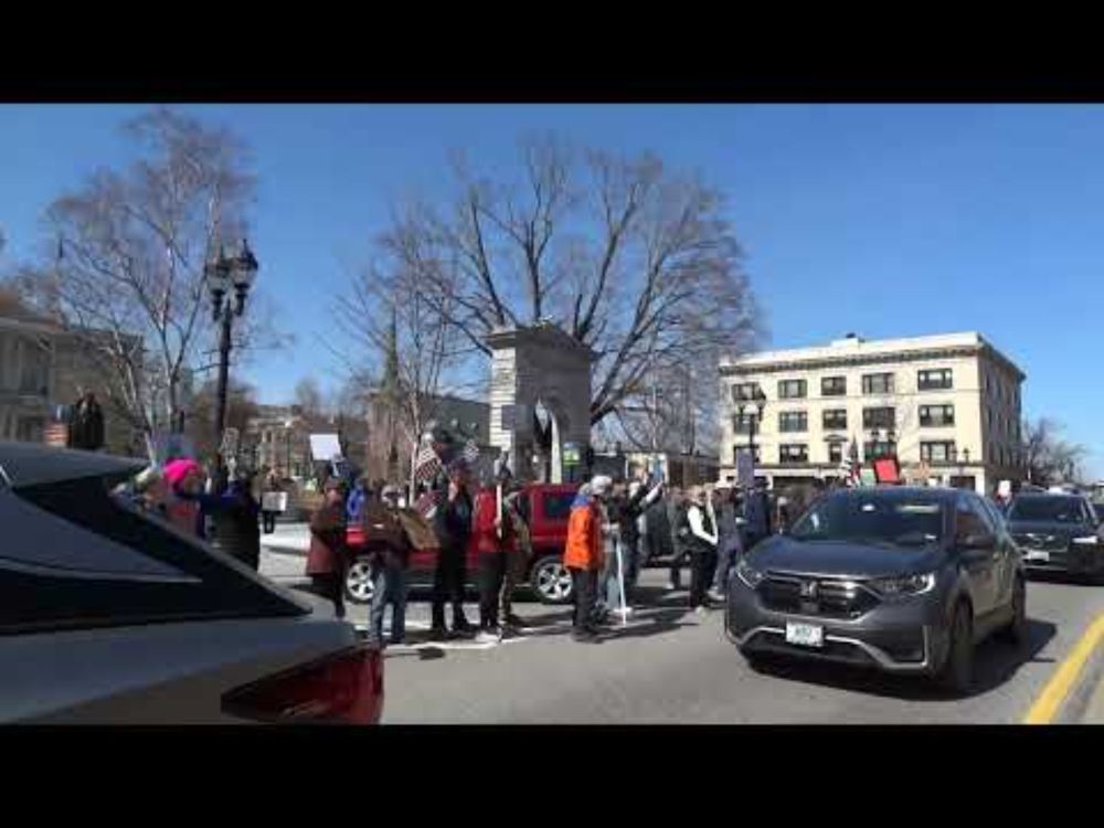 Veterans Protest 83,000 VA Job Cuts, Concord, NH (3-14-25)
