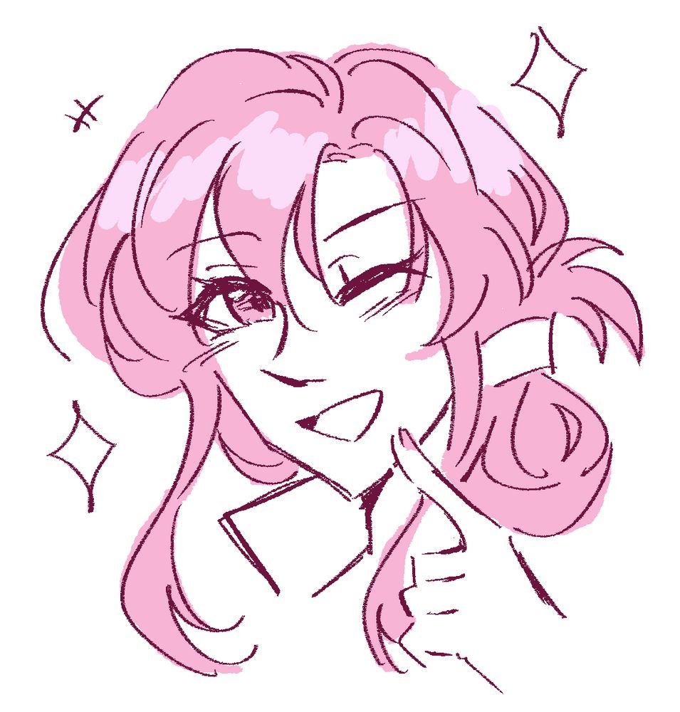 doodle of a smiling ethlyn