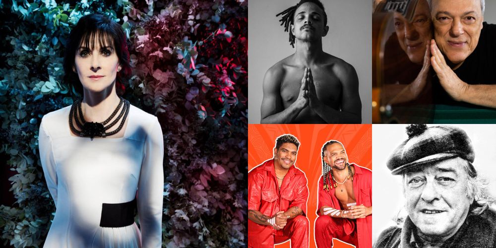 Enya (27) Jão (15) Timbalada (15) Toquinho (11) Vinícius de Moraes (10)