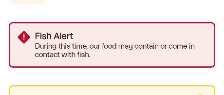 'fish alert' from a food app 