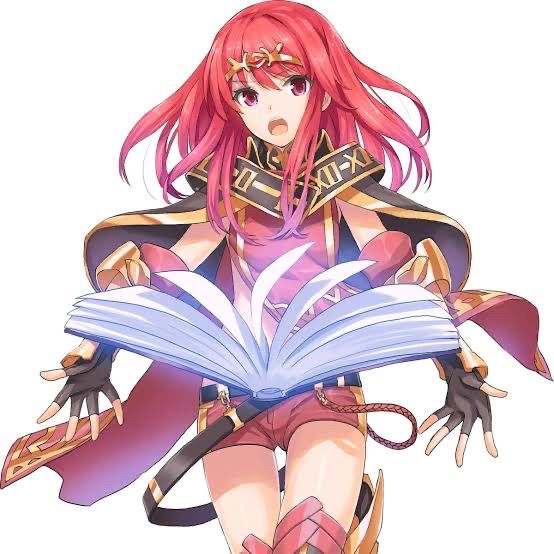 Celica from Fire Emblem: Awakening. She’s actually from Gaiden and Shadows of Valentia but I chose to use this image because I do not want to download an image of her Shadows of Valentia design to my phone.
