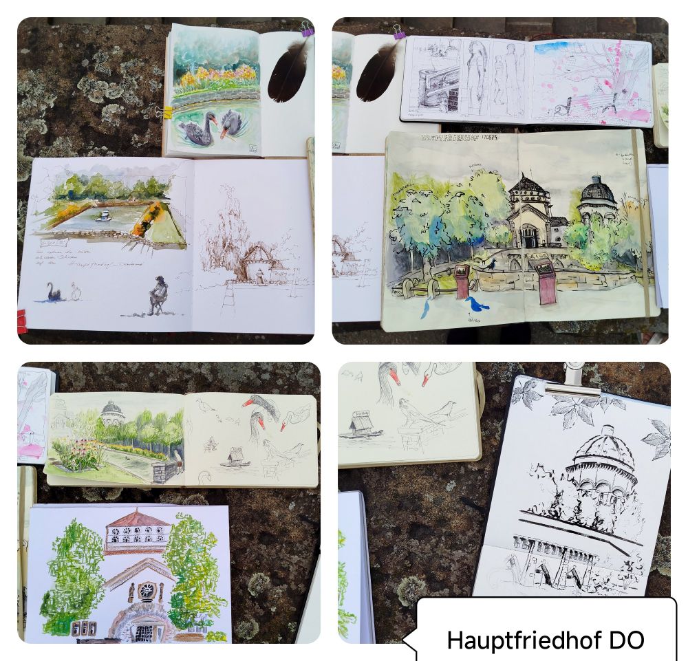 Several sketchbooks of #uskdortmund 