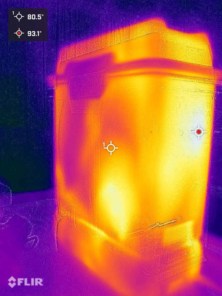 infrared imaging of a polymaker polydryer