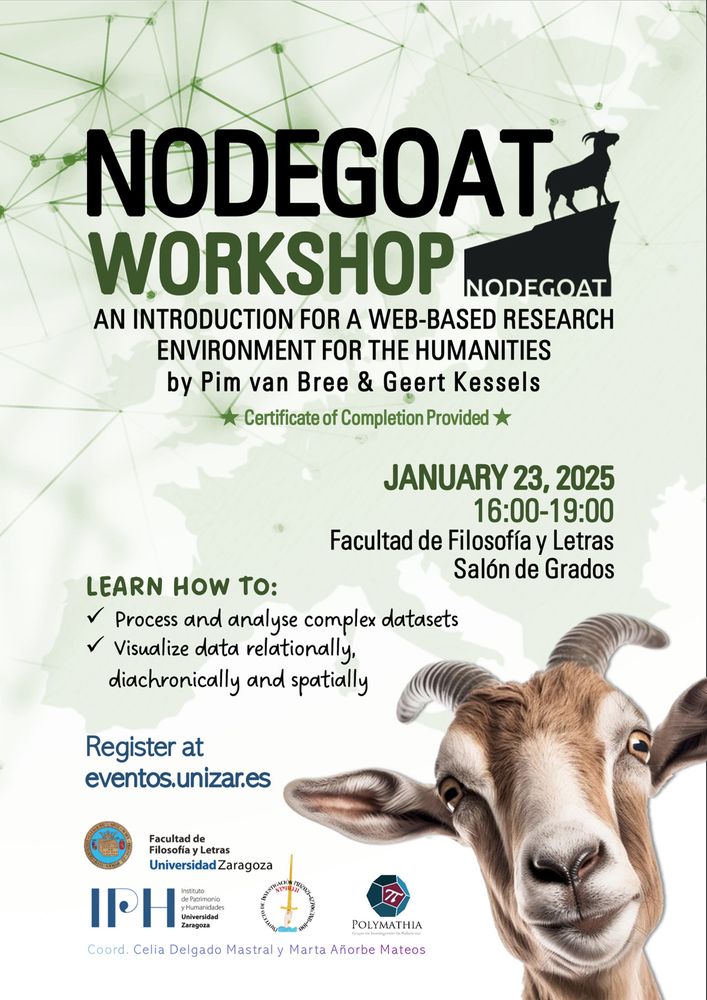 poster of a nodegoat workshop in Zaragoza
