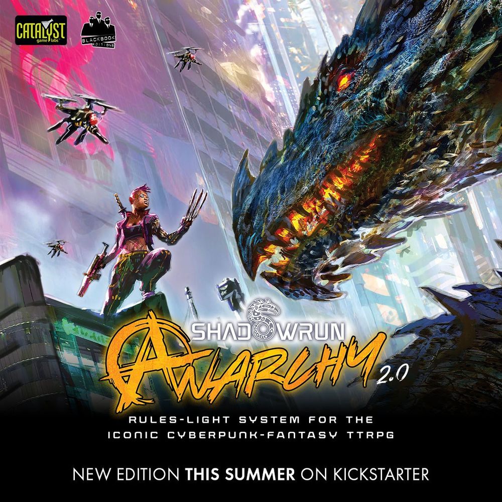 Take a look at this all-new edition of Shadowrun Anarchy with Anarchy 2.0 on Kickstarter today!