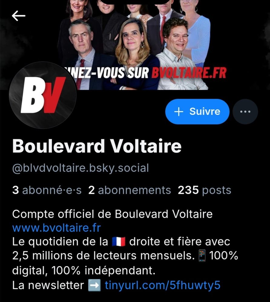 Screenshot du compte cité de Boulevard Voltaire.