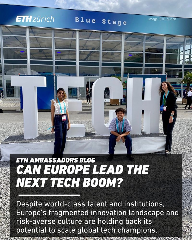 In this ETH Ambassadors Blog, Ben Zhou, an exchange student from the University of Melbourne at ETH Zurich, shares a powerful takeaway from the TECH Conference 2025 in Heilbronn: Europe has the talent, the institutions, and the ambition but is it ready to scale innovation globally? From OpenAI to DeepSeek, tech giants are reshaping the world. Meanwhile, Europe is still asking: Why not us?