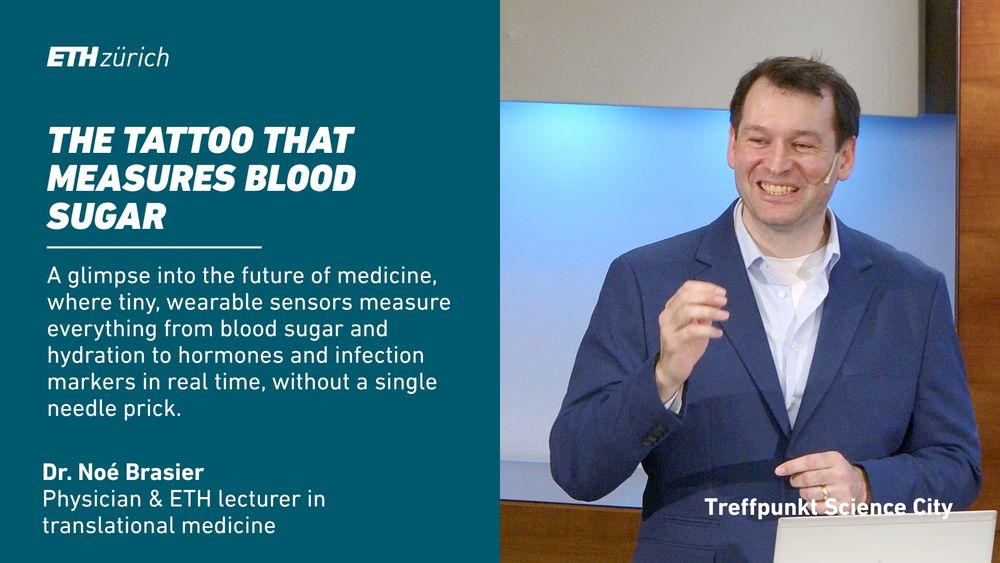 Dr. Noe Brasier shared a glimpse into the future of medicine, where tiny, wearable sensors measure everything from blood sugar and hydration to hormones and infection markers in real time, without a single needle prick. 
