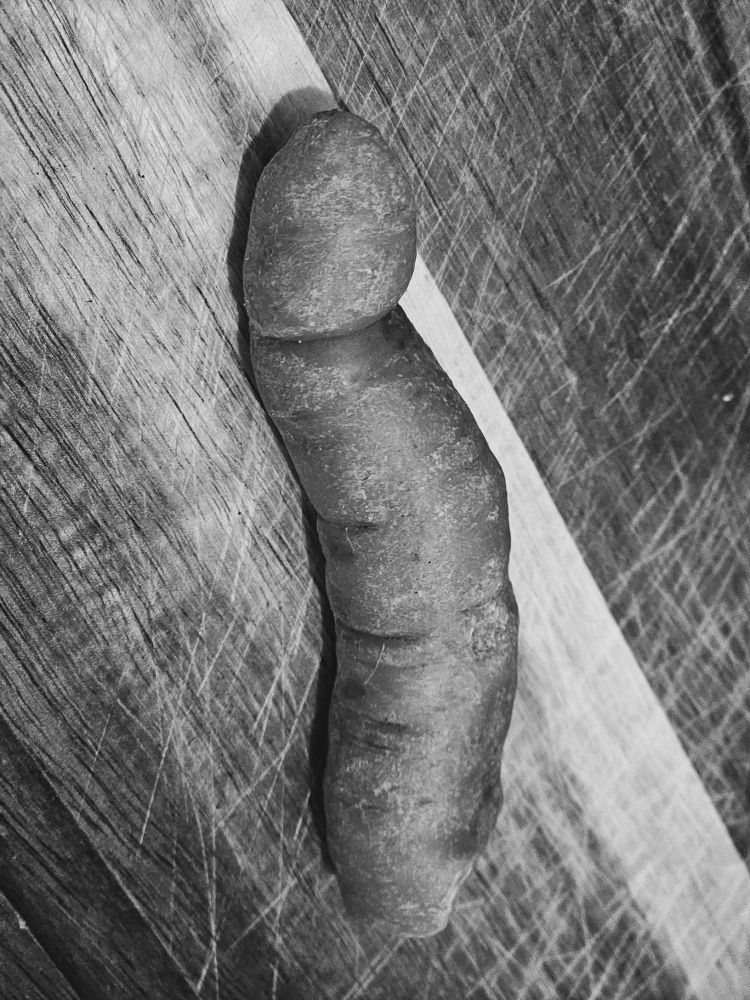 Carrot with an interesting shape