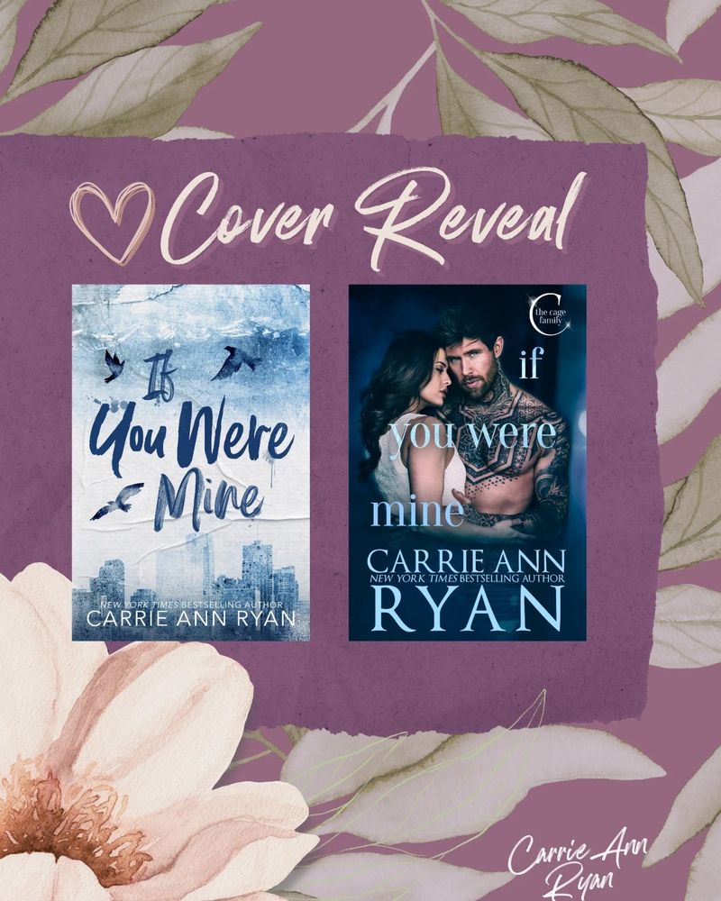 Cover Reveal for If You Were Mine. Two Covers. One discreet with blue lettering. One with a couple embracing and blue lettering.