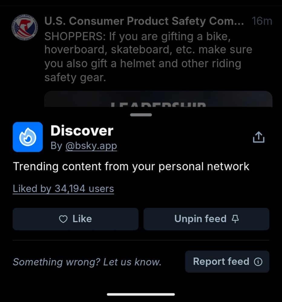 Step 3 to unpin Discover tab

Click unpin feed