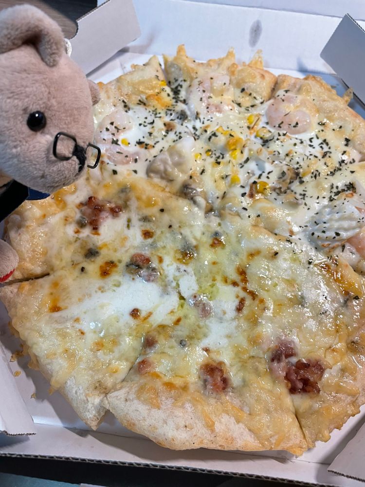 大好きなシーフードとフォルマッジ この後食べ過ぎにより腹を下す