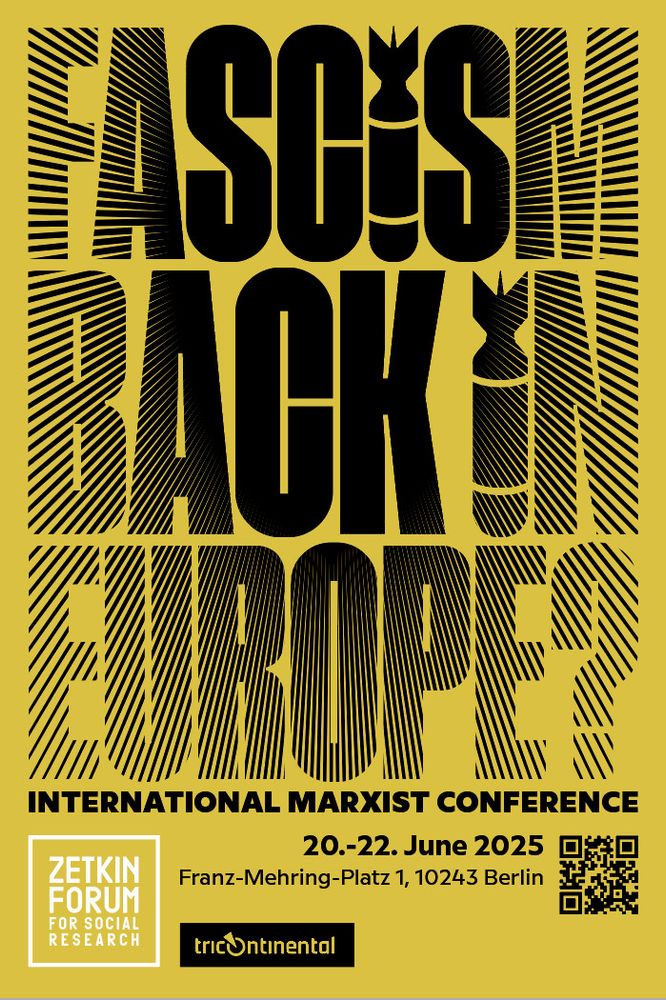 conference poster "Fascism back in Europe?" for june 20-22 in Berlin