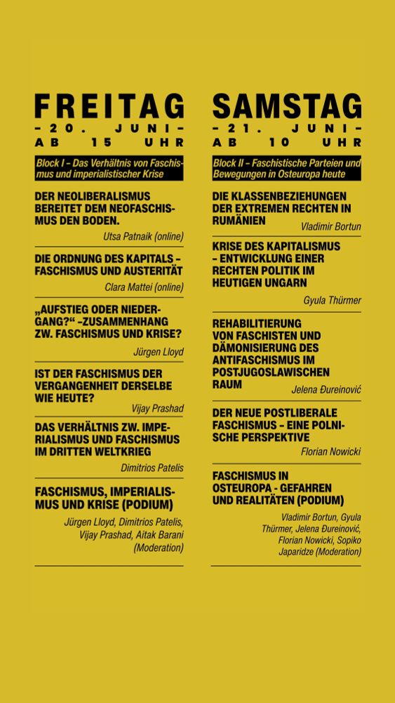 Conference Programme Fascism back in Europe?