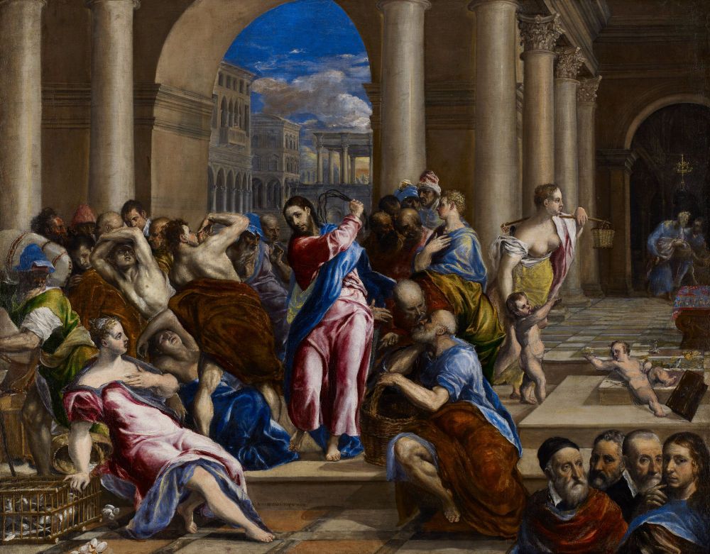 Christ Driving the Money Changers from the Temple, El Greco