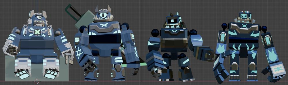 4 robot cyclops 3d models