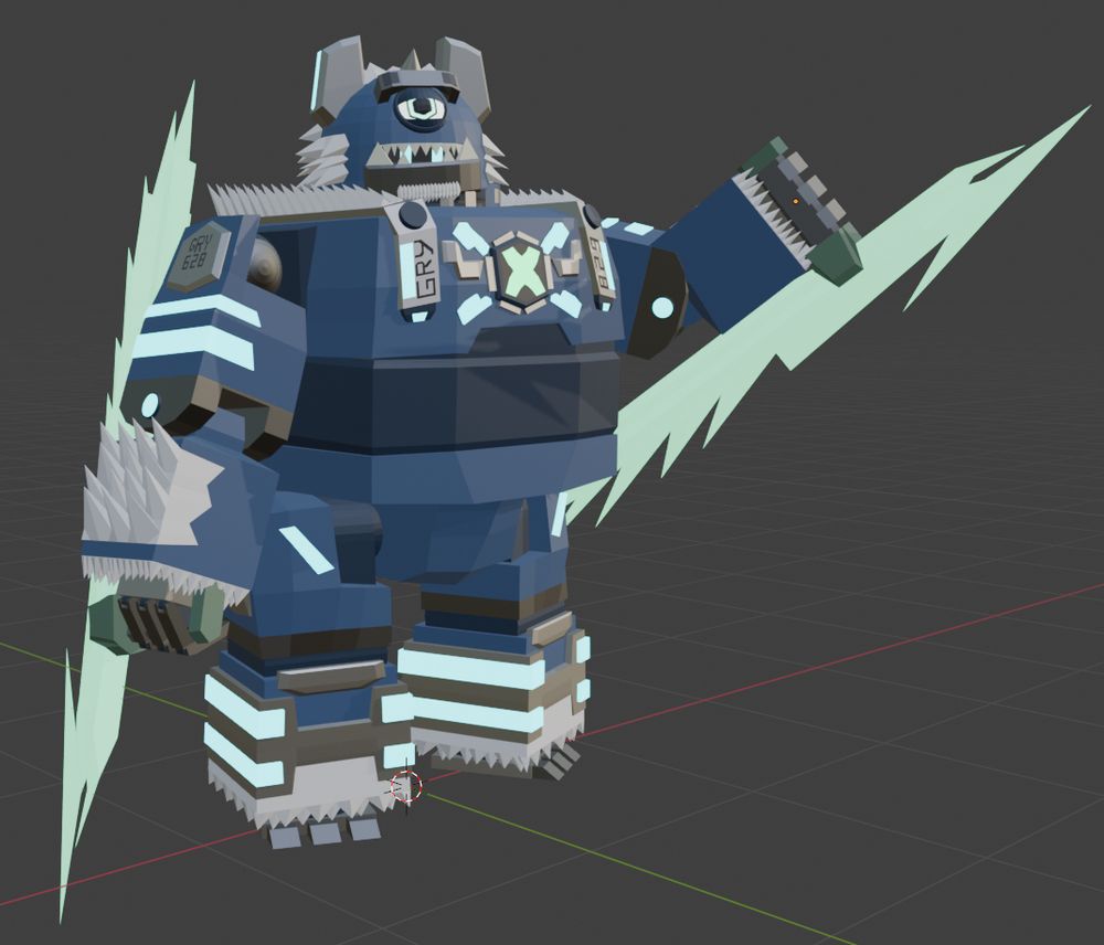 robot cyclops with 2 tonfas