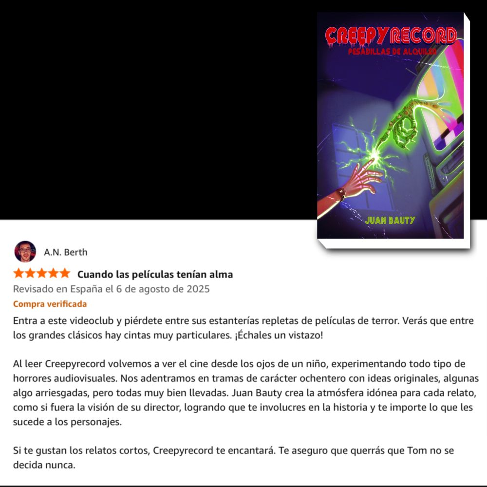 CreepyRecord: Pesadillas de alquiler (libro disponible en Amazon). 