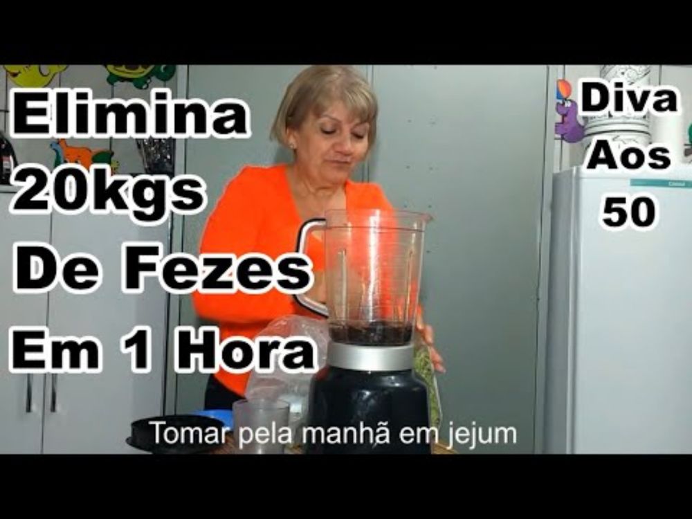 Eliminar 20 kilos de Fezes em 1 hora  acaba com Estômago Alto Barriga Grande em 1 hora @Diva aos 50