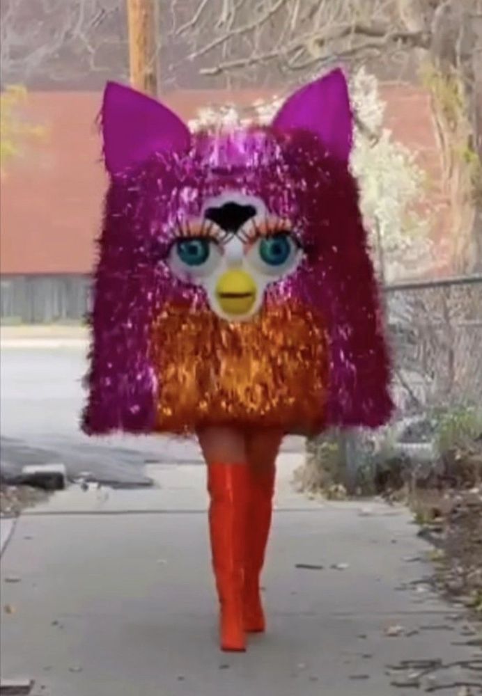tinsel furby costume 