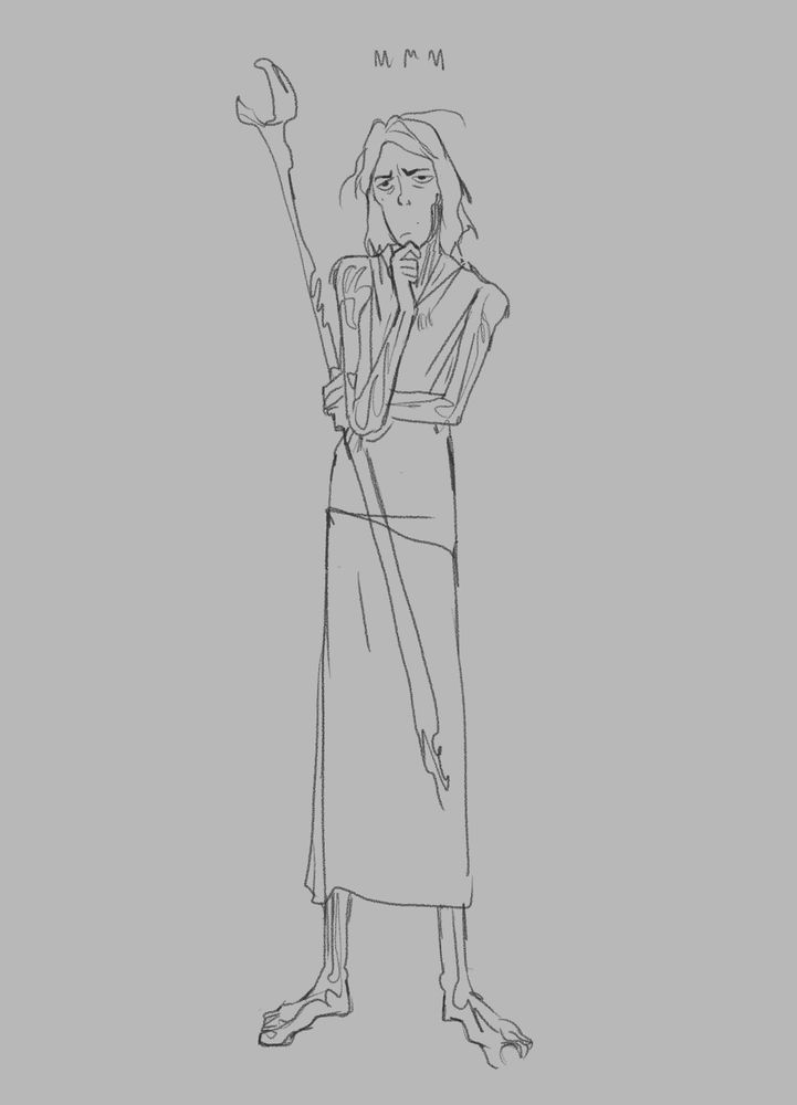 Cult leader viktor thinking and humming 