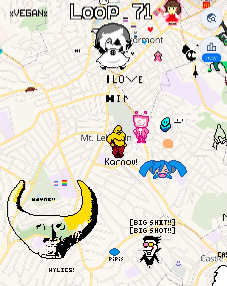 a wplace screenshot just south of the pittsburgh area