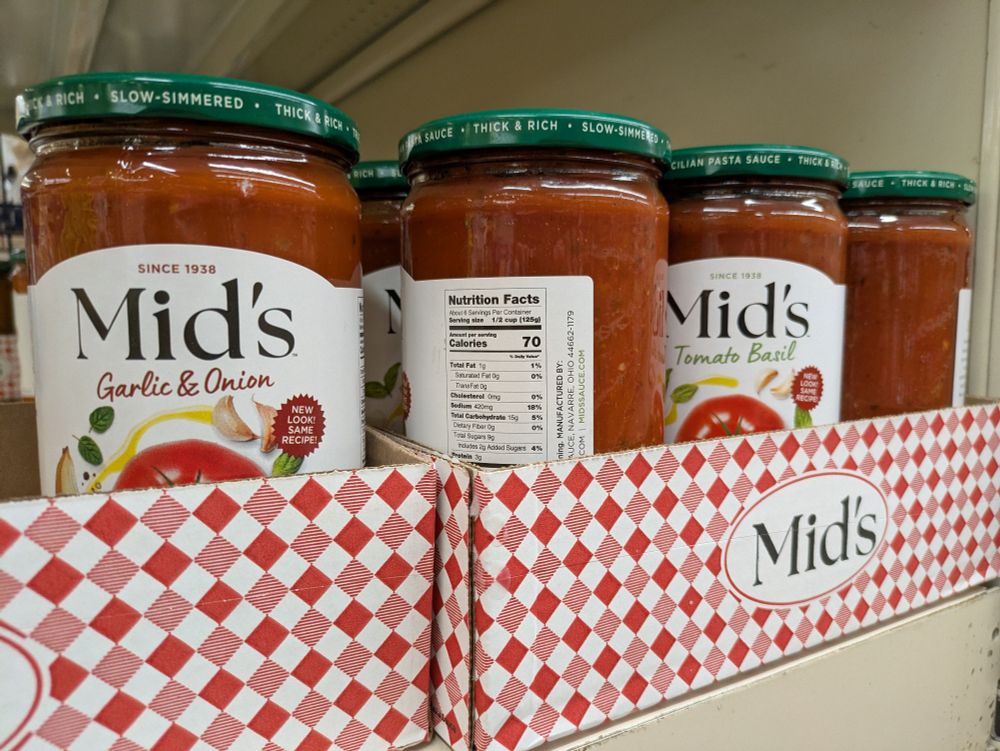 mid's garlic & onion marinara sauce