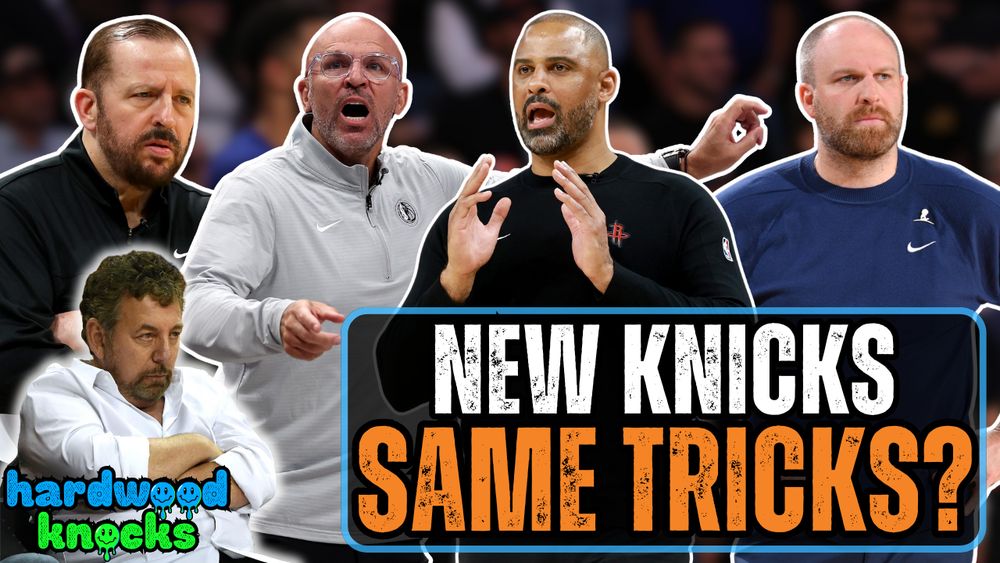 ‼️NEW Hardwood Knocks‼️

📋 Same Old Knicks?

👉 @granthughes.bsky.social and I break down the Knicks' head coaching search, and whether the reactions to it are over the top

🍎 apple.co/441LRbA
✳️ spoti.fi/4dZm74c
📺 youtu.be/Ni0XQlNmMfw