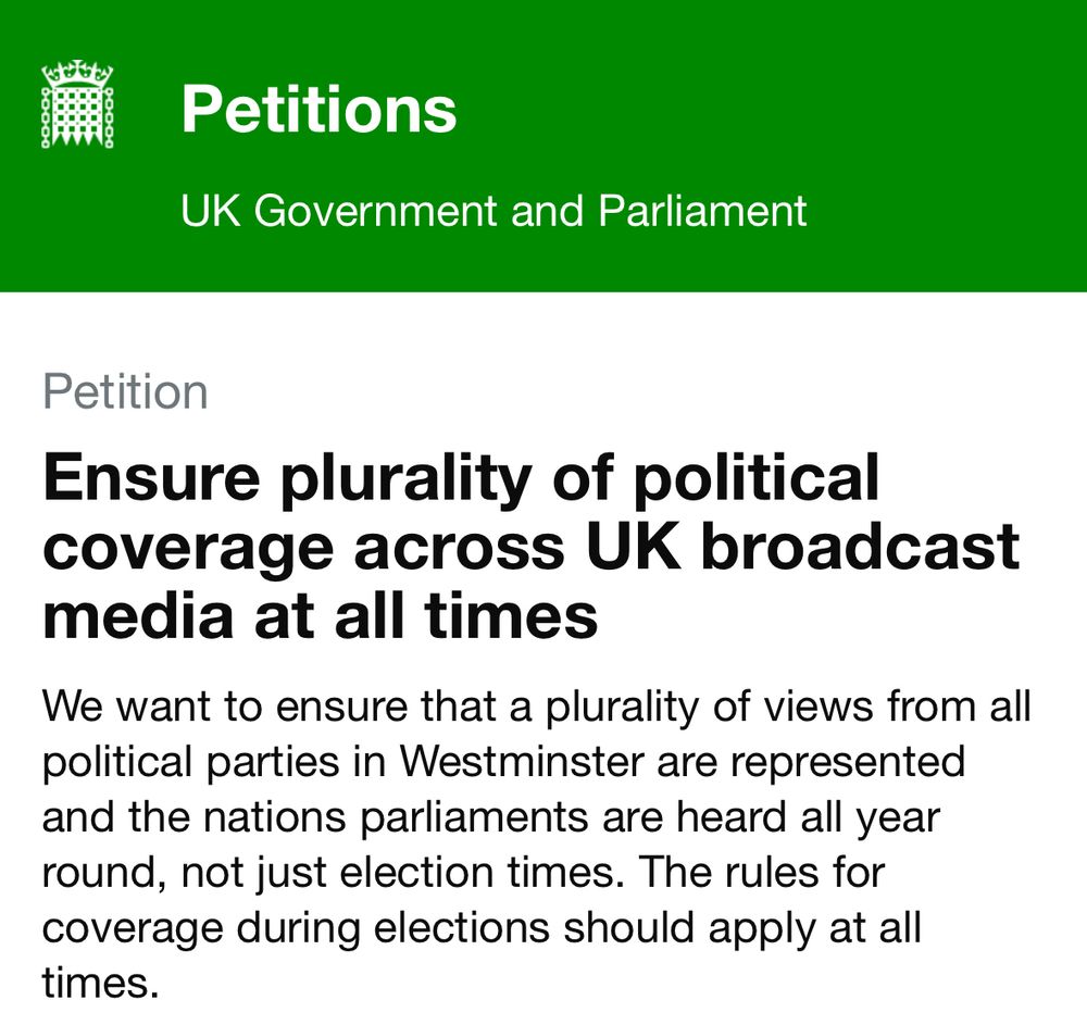 An image of the petition page 