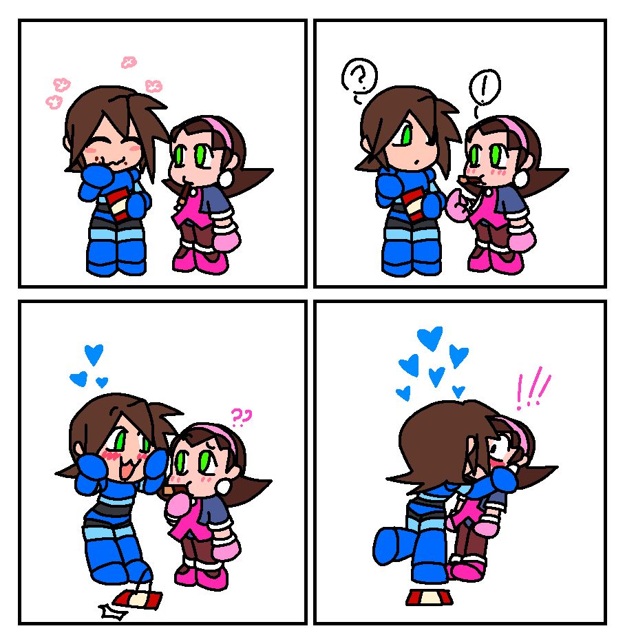 Megaman Volnutt x Tron Bonne- pocky edition!