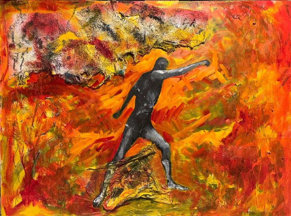 Combatant 

Oil and acrylic on paint rags magazine pages and canvas 30 x 40 inches.

#nathanrutkowskiartist