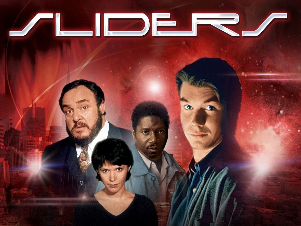 Poster for '90s sci-fi TV show SLIDERS