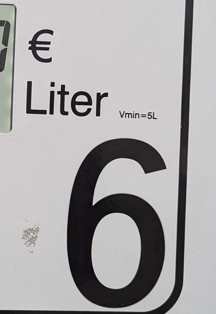 Vmin = 5 liter