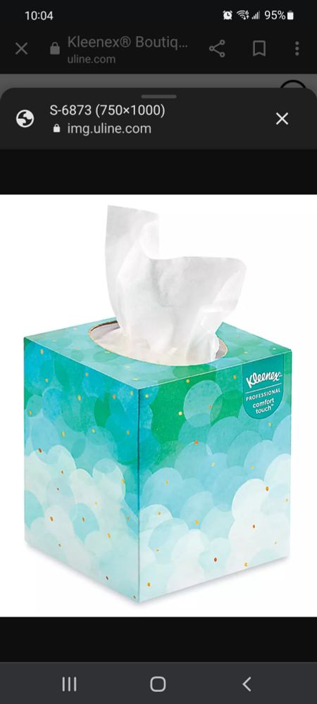 Tissues for Wil Stancils white tears