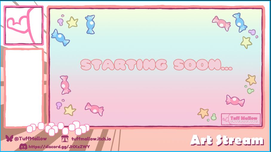 Tuff Mallow starting soon screen on Twitch 