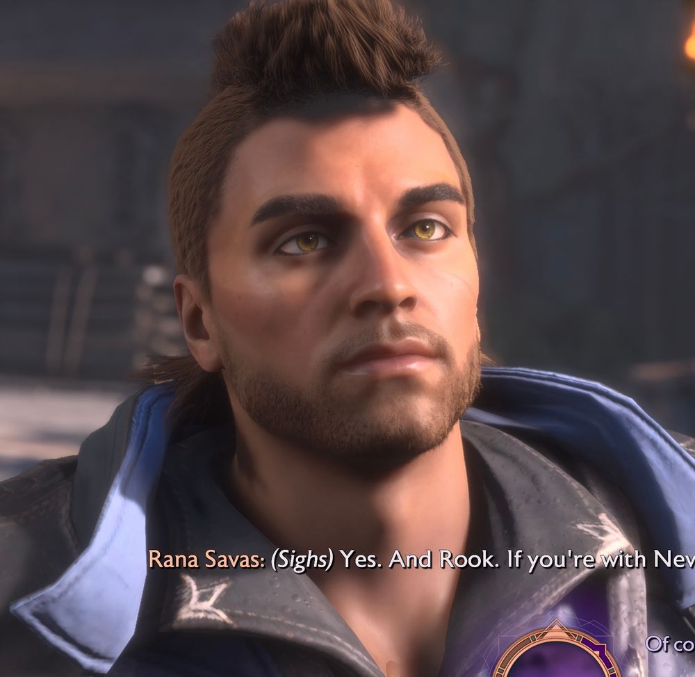 My Rook from Dragon Age Veilguard looking very pretty :)