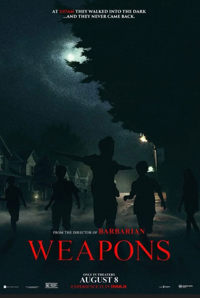 Film poster for WEAPONS.